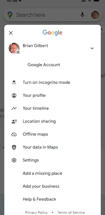 Turn off your Google Maps location tracking in your smartphone app.