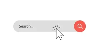 Search bar from which you can clear your search history